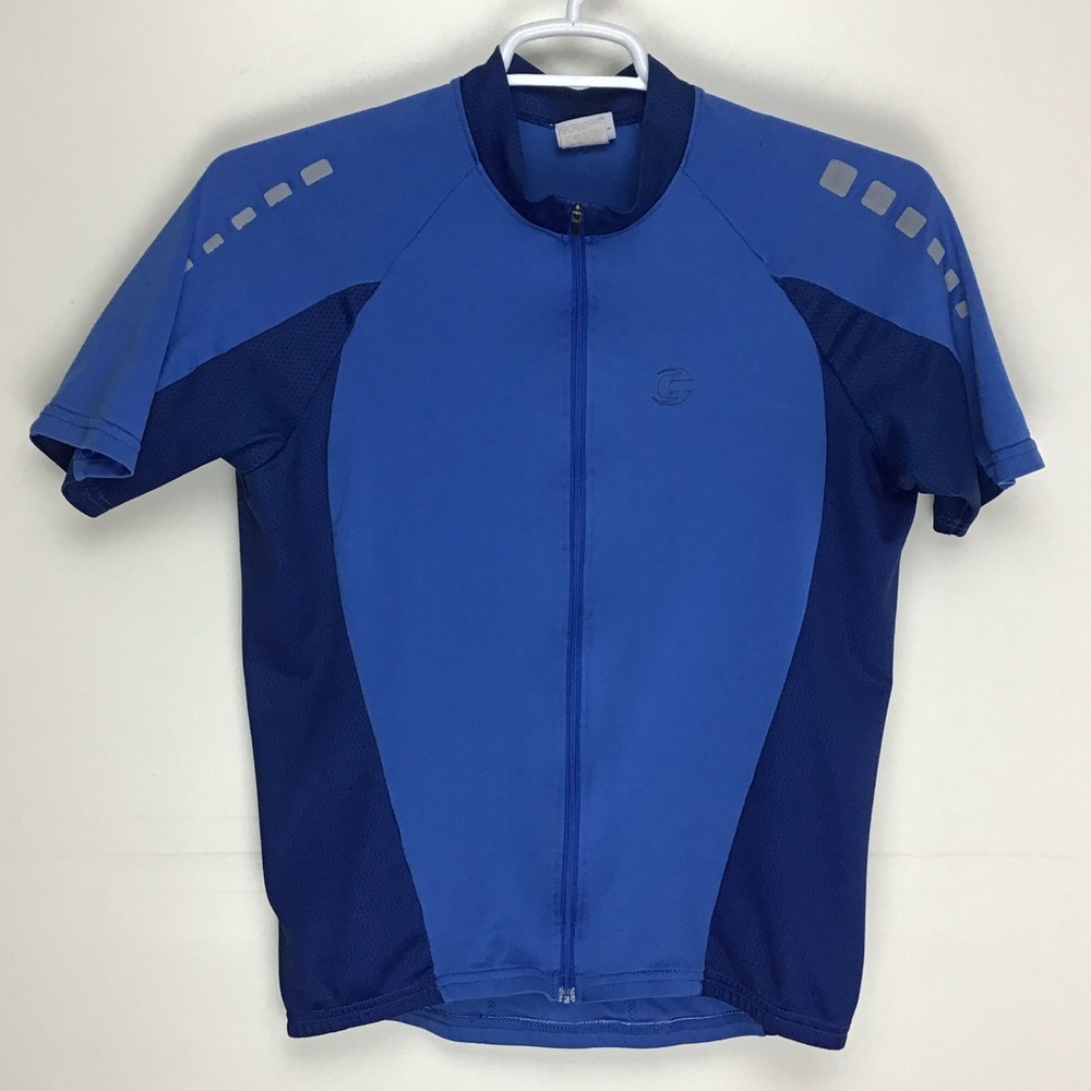 Cannondale made in USA men’s short sleeve zip up cycling jersey large
